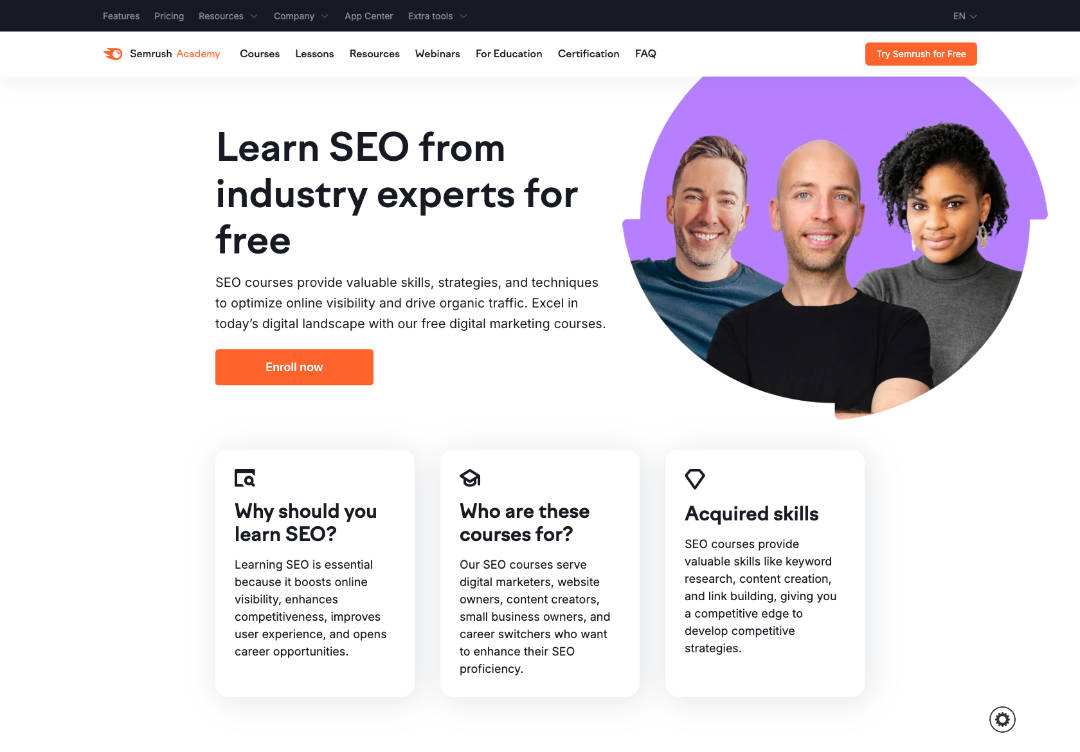 SEMrush SEO Academy
