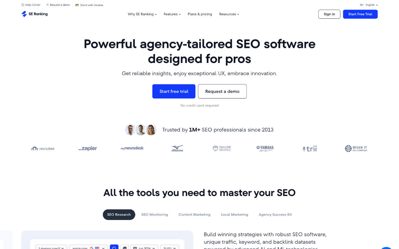 SE Ranking — Robust SEO Software for Every Major Task